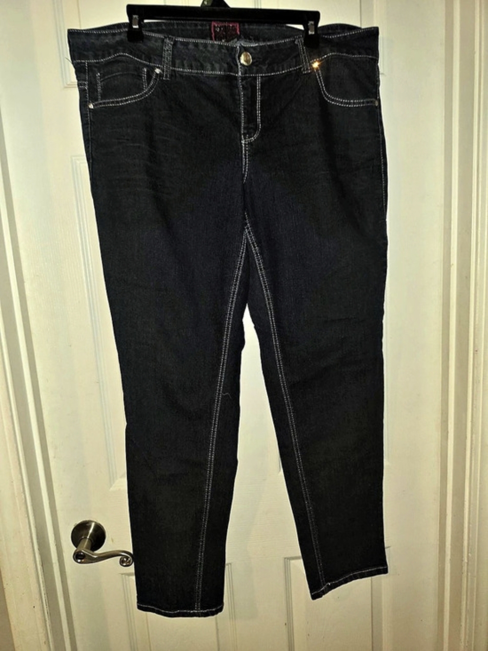 Torrid Dark Denim Skinny Jeans Black Waist 18